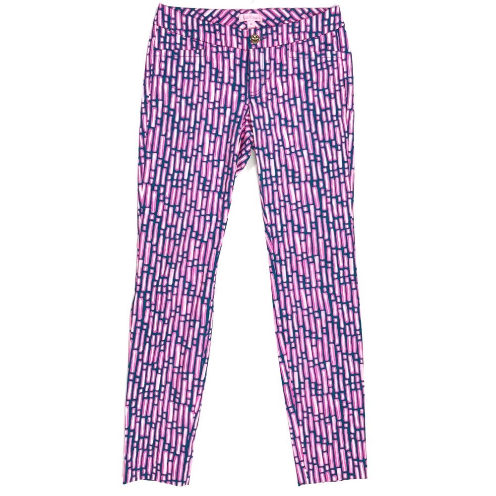 NEW Lilly Pulitzer Size 00 Mandevilla Pink Slathouse Kelly Pants